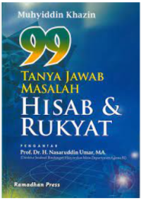 Image of 99 tanya jawab masalah hisab rukyat