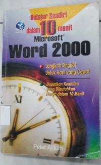 Image of Belajar sendiri: microsoft word 2000 dalam 10 menit