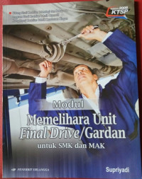 Image of Modul memelihara unit final drive/gardan